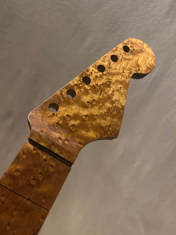 Super Rare Roasted Birdseye Strat Guitar Neck Fits Fender & Warmoth image 1
