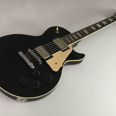 Vintage Matsumoku Memphis LP 1970s Piano Black Beauty Les Paul Dual Humbucker Single Cut Guitar image 3