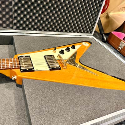 🔥2003 RARE🔥 Epiphone Korina Flying V ’58 Reissue~ Unsung Korea + Flight Case! image 5