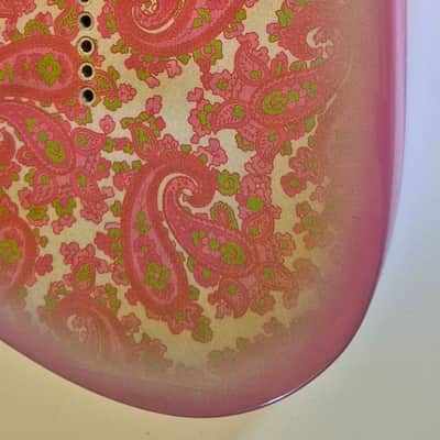 Pink Paisley Tele Body, Aged, Nitro , Alder image 8