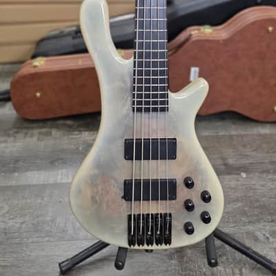 AIO S8-5 5-String Bass Guitar - White Burst GS-056 image 2