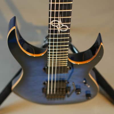 Solar S1.6FRQOB Electric Guitar Quilted Ocean Blue Burst - Used image 5