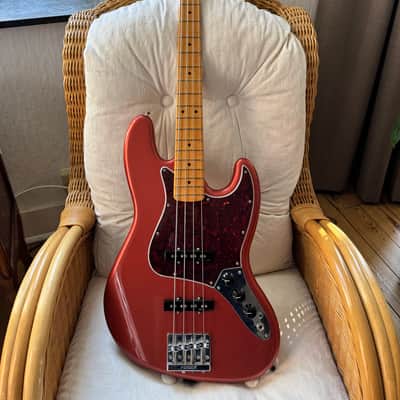 Fender Player Plus Jazz Bass with Maple Fretboard 2021 - Present - Aged Candy Apple Red image 1