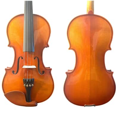 🎻 4/4 Student Solid Wood Acoustic Violin Outfit – Spruce & Maple, Case & Bow image 2