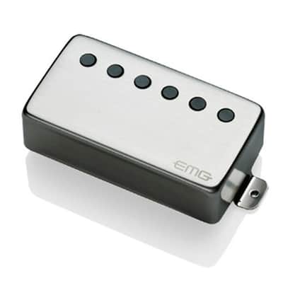 EMG 66 Alnico V Active Neck Humbucker - brushed chrome image 1
