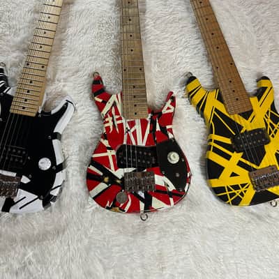Eddie Van Halen Mini 30" Playable Guitar Set - Custom Built One Of A Kind Set - Great For Playing/Travel/Display image 2