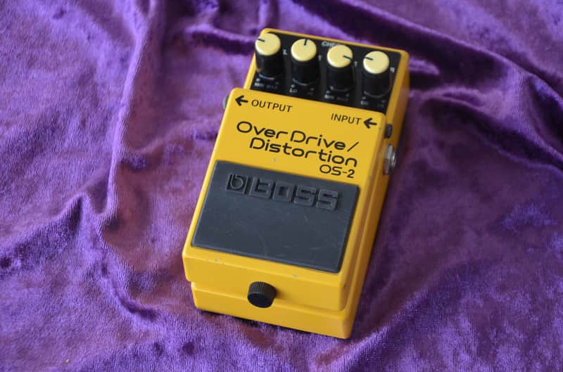 BOSS OS-2 OverDrive/Distortion silver label * very versatile for vintage/classic/modern guitar sounds*perfect for Rock/Punk/Garage/Grunge/Beat...you find your tone with this yellow thing image 1