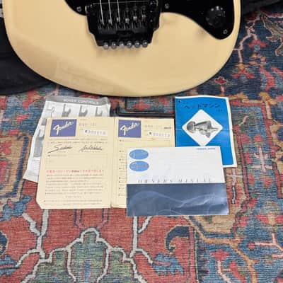 1985 Fender Boxer Stratocaster Model ST-555 w/System I Trem - Vintage White image 9