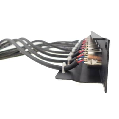 PROCRAFT TSP1LW-12X-4-BK 1U Formed Rack Panel 12 XLR w/4' Pigtails (Any Config) image 3