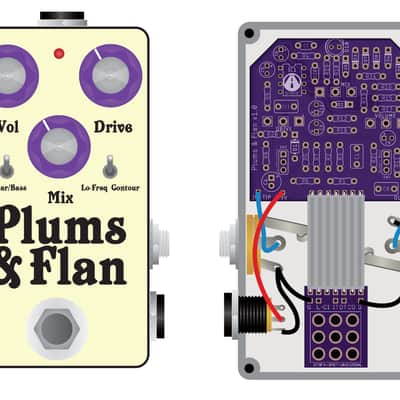 Plums & Flan PCB - Build your own Prunes & Custard Harmonic Generator Intermodulator Pedal! image 3