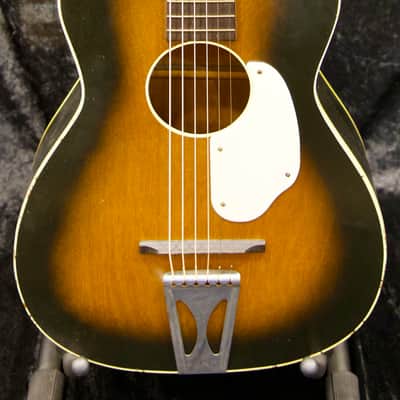 Vintage Fender Uni-Bar Reinforced Neck Acoustic | Made in USA | c.1959–1962 | Fresh Professional Setup image 2