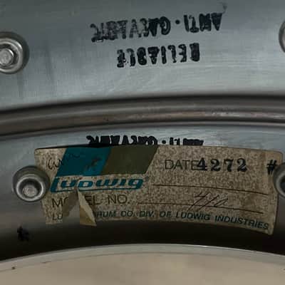 Ludwig Supraphonic Super Sensitive Snare 14x5“ v. 1972 Vintage image 3