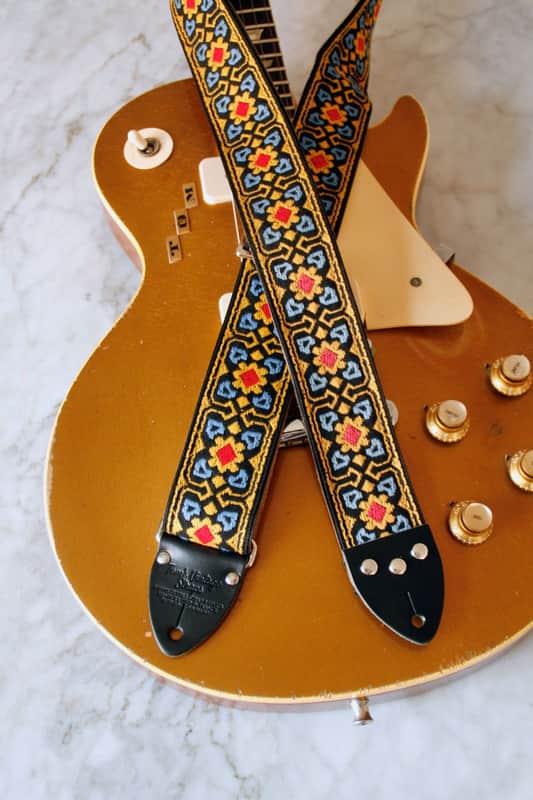 Tom’s Vintage Straps Mustard Quattuor Guitar/Bass Hippie Strap 2026 image 1