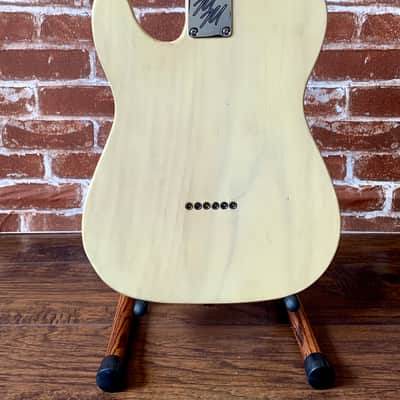 Mario Guitars T-Style 2020/New, Nocaster Blonde w/ AAA 1/4" Sawn Flame Maple Neck (5lbs 9oz) Authori image 8