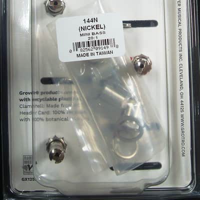 Grover 144N Mini Bass Guitar Tuning Machines 2 + 2, Nickel image 4