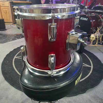 Tama Superstar - 9"x8" Tom - 1980's - Candy Apple Red Lacquer image 5