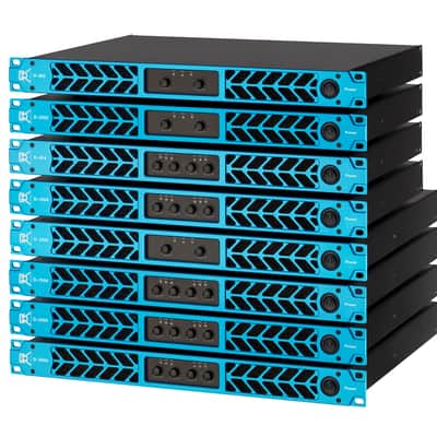 CVR D-654 BLUE 4 Channel Power Amplifier High Output Audio for Live Sound image 4