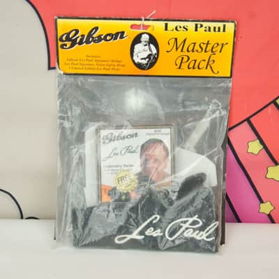 NOS Gibson Les Paul Master Pack-Strings, Strap, Picks image 1