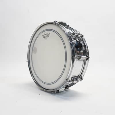 ROGERS  "BIG R" SUPER TEN 14"x 5" STEEL SHELL SNARE DRUM 1970s - Chrome image 10