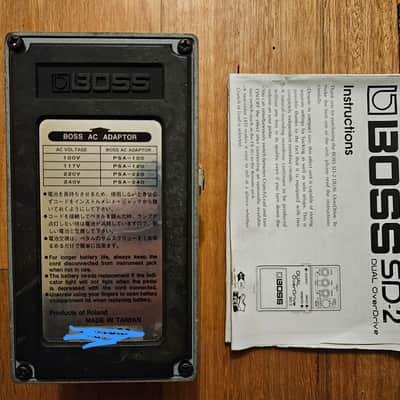 Boss SD-2 Dual OverDrive (Silver Label) 1993 - 1998 - Yellow image 2