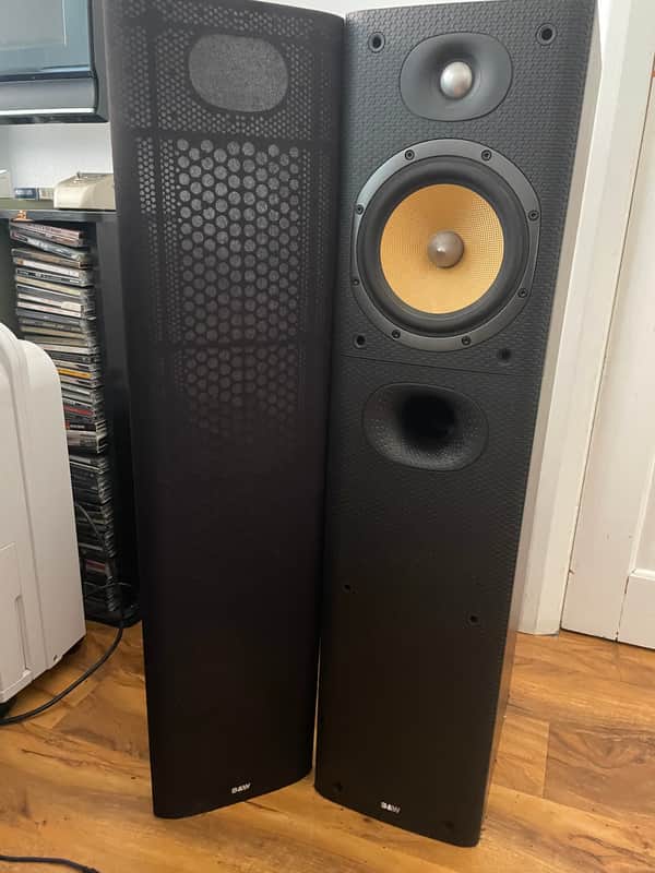 Bowers & Wilkins / Denon 602.5 S3 Floor Standing / DRA455 2020 - Black image 1