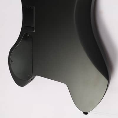 Agile Headless 6 String Baritone Electric Guitar GEODESIC PRO 630 RL MOD Flat Black image 3