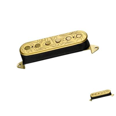 DiMarzio STEVE VAI SIGNATURE MODEL UTOPIATM MIDDLE single Coil Pickup,F-spaced- Satin Gold-NEW image 1