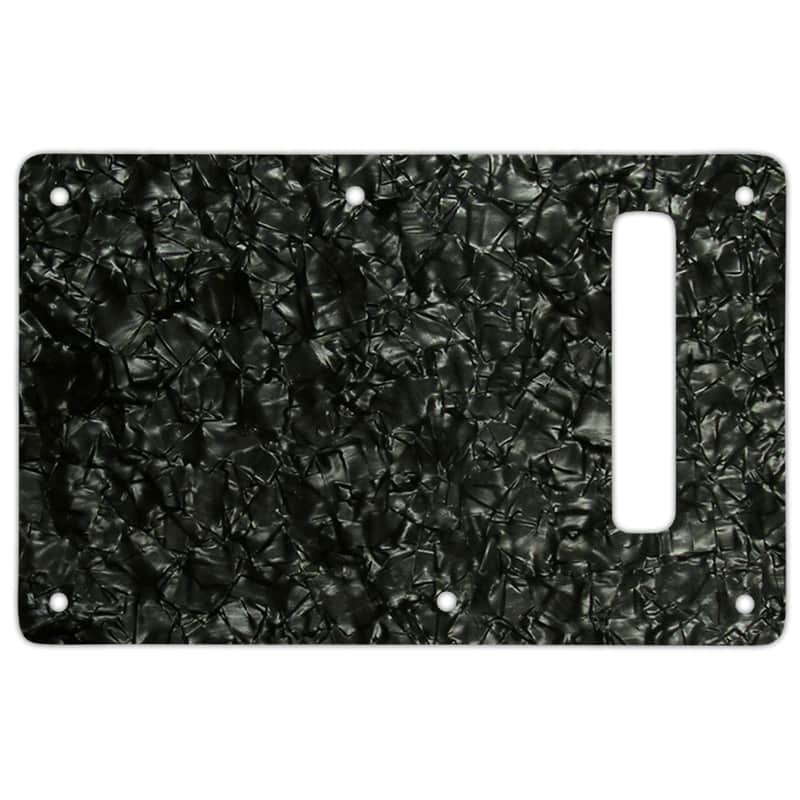WD Custom Pickguards Backplate For Modern Fender Stratocaster #28BK Black Pearl/White/Black/White image 1