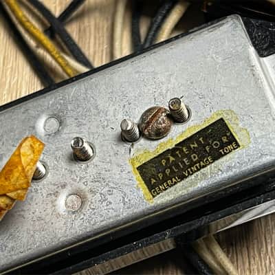 General Vintage Tone  1955 - 1957 Dogear Pickup NOS Wire Vintage Original Specs No 2 Black CAB butyrate cover image 16