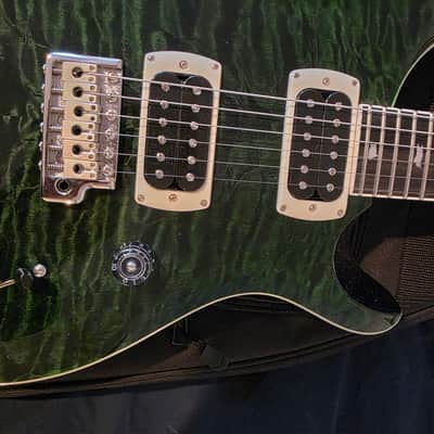 PRS 24 Custom SE Quilt Top 2026 - Teal and Black image 2
