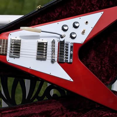 2023 Gibson Custom Shop '67 Mahogany Flying V Reissue with Maestro Vibrola - Sparkling Burgundy image 1