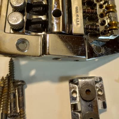 Vintage Kahler Flyer Tremelo Bridge and Locking Nut USA PAT 4457201 DS image 1