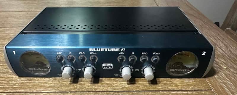 PreSonus Bluetube v2 Dual-Channel Mic / Instrument Preamplifier 2010s - Blue image 1