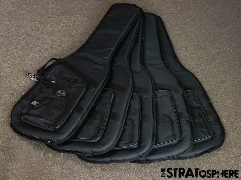 NEW LOT OF 5 Fender Deluxe Padded Strat Tele ROUND BOTTOM GIG BAGS Stratocaster. image 1