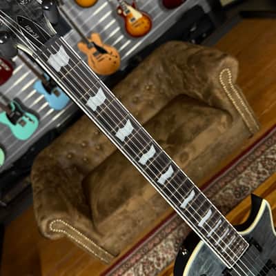 ESP LTD EC-401 QM See Thru Black Satin - 3,292 kg - SN# W22121275 - NEW image 5