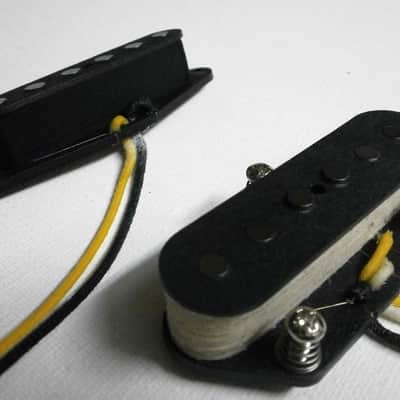Telecaster Coil Tap SET 16,5k - 7,5k HOT Bridge A2 Pickups SET Custom Hand Wound by Q pickups image 2
