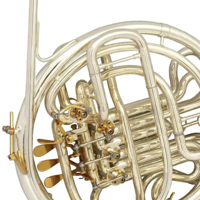 Schiller Elite VI Double French Horn Removable Bell K Style Silver & Gold image 5