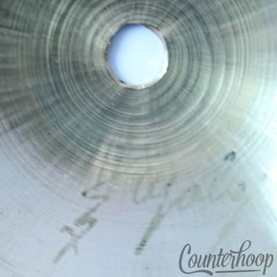 XE Ajaha 14"Hi-Hat Cymbal Vintage 40s Hand Hammered 1328g B20 UFIP Italy Italian image 3