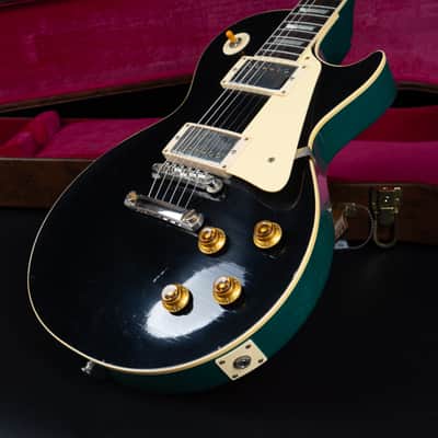 Gibson 1958 Les Paul Standard Murphy Lab Light Aged - Ebony Top / Metallic Sea Green Back! One Off image 18
