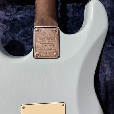 2023 Schecter USA Custom Shop Nick Johnston Traditional HSS “Wembley” Flame Top Nitro - Atomic Ice image 14