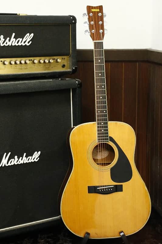 Vintage 1980's made YAMAHA FG-200D Orange Label Acoustic Guitar