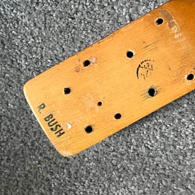 1974 Fender Musicmaster bass neck image 7
