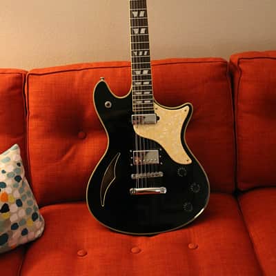 2004 Schecter Diamond Series TSH-12 Electric Guitar in Gloss Black image 1