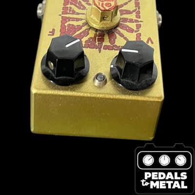 Analogman Sun Face BART Germanium Fuzz with Sun Dial Knob LED, I/O 2020 - 2021 - Gold X16792 image 5