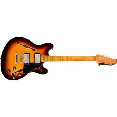 Squier Classic Vibe Starcaster Semi-Hollow Electric Guitar - Maple Fingerboard, 3-Color Sunburst image 7