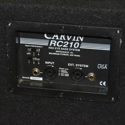 Carvin RC210 2x10 400w Red Eye Series Bass Speaker Cabinet image 6