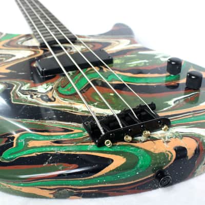 Custom Swirl Painted Dean Edge 09 Bass Guitar image 19