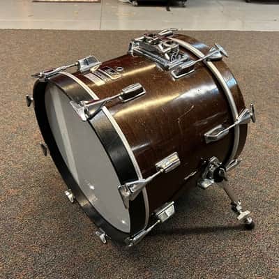 Pearl 1980s 18x14 M Series Maple Jazz Bop Bass Drum Walnut Lacquer Made in Japan image 4