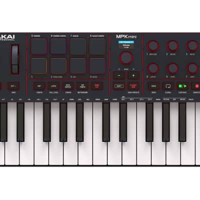 Akai MPK Mini IV Keyboard MIDI Controller (Black) image 1
