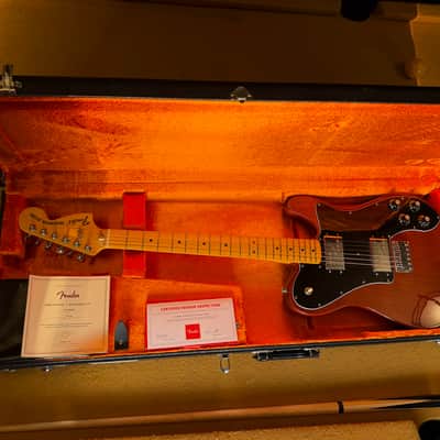 Fender American Vintage II 1975 Telecaster Deluxe — Mocha - OHSC image 10